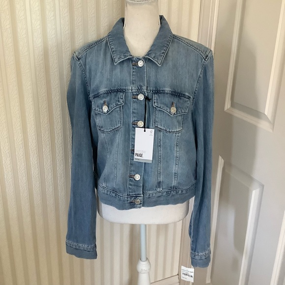 PAIGE Jackets & Blazers - Paige Relaxed Gillian Zadie Denim Jacket Size L
